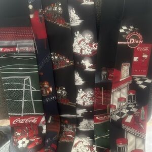 Lot of (6) COCA COLA Neckties